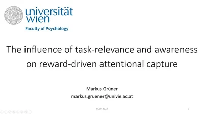 The influence of task-relevance and awareness on reward-driven attentional capture [Talk] featured image